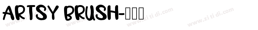 ARTSY BRUSH字体转换